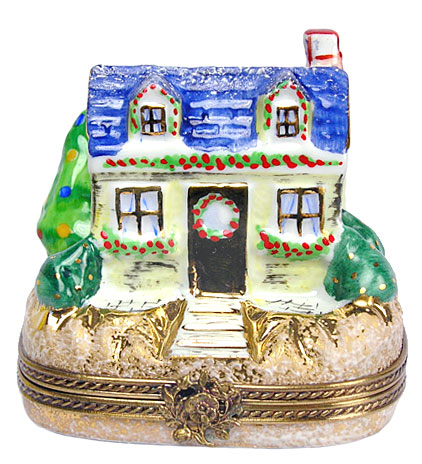 Chamart Christmas cottage Limoges box