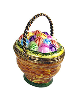 Limoges box Easter basket with eggs