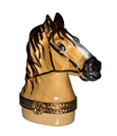 Limoges box horse head