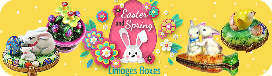 Spring and Easter Limoges boxes banner