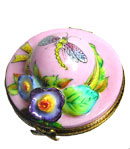 spring hat limoges box with flowers
