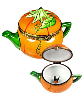 pumpkin teapot Limoges box