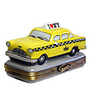 Rochard New York yellow taxi Limoges box
