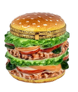 double burger Limoges box